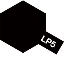 Нитро краска LP-5 Semi Gloss Black (Черная полуглянцевая), 10 мл. Tamiya 82105