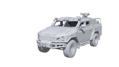 Сборная модель 1/72 из смолы 3D печать украинская колесная бронемашина СБА «Новатор» BOX24 72-008