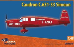 Збірна модель 1/48 літак Caudron C.631/633 Simoun DW 48040