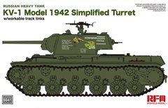 Сборная модель 1/35 танк russian Heavy Tank KV-1 Model 1942 Simplified Turret Rye Field Model RM-5041