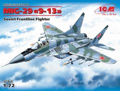 Prefab model 1/72 aircraft MiG-29 "9-13", Soviet front-line fighter ICM 72141