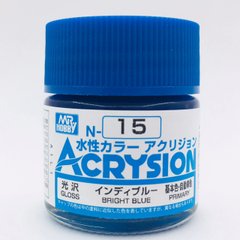 Акрилова фарба Acrysion (N) Bright Blue Mr.Hobby N015