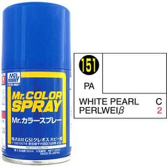 Аерозольна фарба Біла перлина Mr. Color Spray (100 ml) S151 Mr.Hobby S151