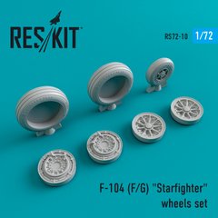 Scale Model Lockheed F-104 (F/G) "Starfighter" Wheel Kit (1/72) Reskit RS72-0010, Out of stock