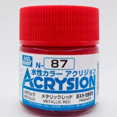 Акрилова фарба Acrysion (N) Metallic Red Mr.Hobby N087