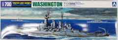 Сборная модель 1/700 линкор U.S. Navy Battleship USS Washington BB-56 1944 Aoshima 04601