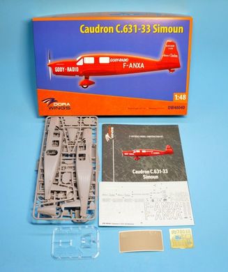 Assembled model 1/48 aircraft Caudron C.631/633 Simoun DW 48040