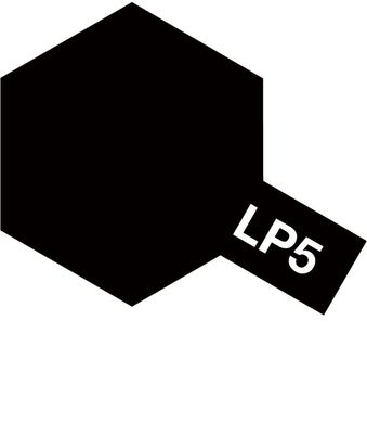 Нітро фарба LP5 Чорна напівглянцева (Semi Gloss Black), 10 мл. Tamiya 82105