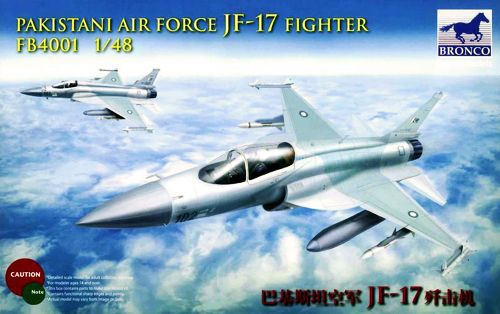 Assembled model 1/48 JF-17 fighter jet Pakistan Air Force Bronco FB4001