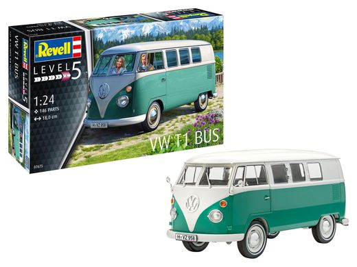 Стартовий набір 1/24 для моделізму мікроавтобус VW T1 Bus Revell 67675