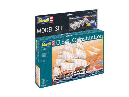 Сборная модель 1/146 парусного корабля U.S.S. Constitution Model Set Revell 65472