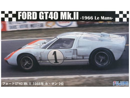 Сборная модель 1/24 автомобиль Ford GT40 Mk-II `66 LeMans 2nd Fujimi 12604