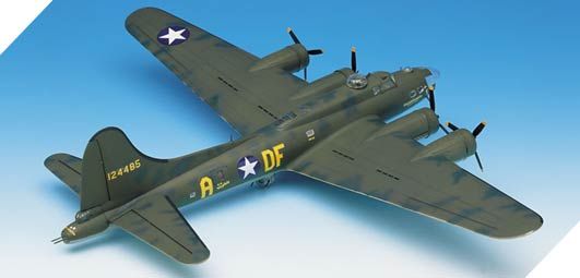 Prefab model 1/72 aircraft B-17F Flying Fortress "Memphis Belle" Academy 12495