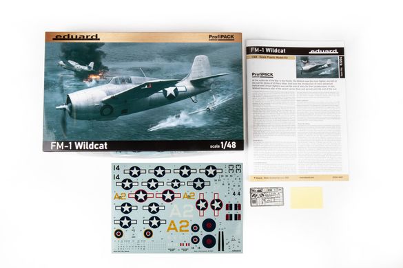 Збірна модель 1/48 авіаносний винищувач США FM-1 Wildcat Profipack Eduard 82204