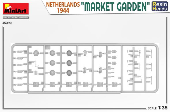 Фігури 1/35 «Market Garden» Нідерланди 1944. Смоляні голови MiniArt 35393