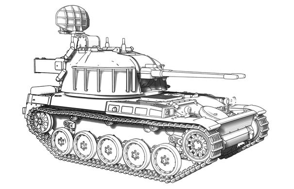 Збірна модель 1/72 спарена 30-мм зенітна установка AMX-13 DCA ACE 72447