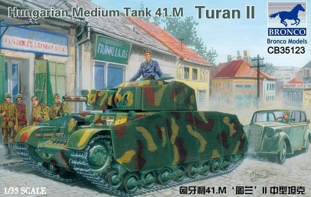 Collected model 1/35 Ugric medium tank 41.M Turan II Bronco CB35123