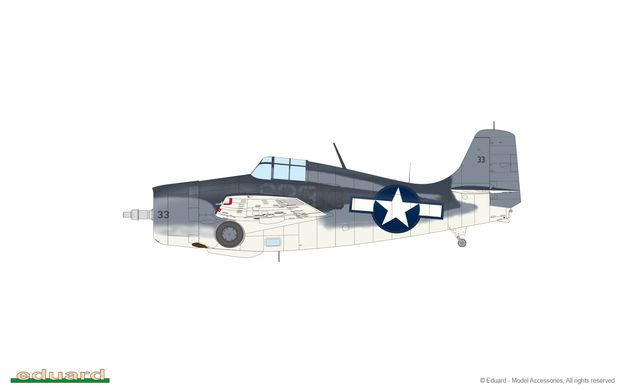 Збірна модель 1/48 авіаносний винищувач США FM-1 Wildcat Profipack Eduard 82204