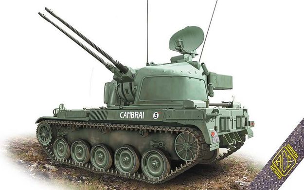 Сборная модель 1/72 спаренная 30-мм зенитная установка AMX-13 DCA ACE 72447