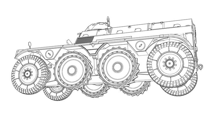 Збірна модель 1/72 французький БТР EBR-ETT піхотний транспортер ACE 72460