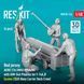 Фігури 1:48 Персонал у червоній формі(4 шт.) AERO 21A(MHU-191A/M)(1 шт.) з AIM-54A Phoenix(1 шт.) для F-14A,B(сцена 2)(3D-друк) Reskit RSF48-0144
