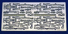 Photoetch 1/72 German small arms (Kar.98, P-08, P-38, MP-38, MP-44), 2 MV ACE PE7226, Out of stock