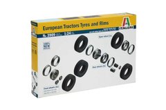 Набір шин для автомобіля 1/24 European Tractors Tyres and Rims Italeri 3909, В наявності