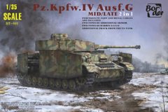 Збірна модель 1/35 німецький танк Pz.Kpfw.IV Ausf.G Mid/Late 2 in 1 Border Model BT-001
