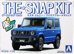 Збірна модель 1/32 автомобіль The Snap Kit Suzuki Jimny / Brisk Blue Metallic Aoshima 05778