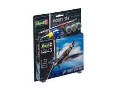 Стартовый набор для моделизм самолет Supermarine Spitfire Mk.IIa 1:72 Model Set Revell 63953