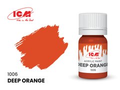 Акрилова фарба Темно-помаранчевий (Deep Orange) ICM 1006