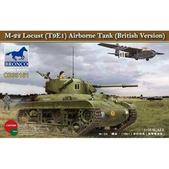 Збірна модель 1/35 танк M22 Locust (T9E1) Airborne Tank (British Version) Bronco CB35161