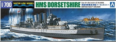 Сборная модель 1/700 корабль Heavy Cruiser Dorsetshire Aoshima 05269