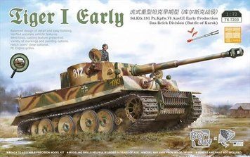 Сборная модель 1/72 танк TIGER I KURSK Border Model TK-7203