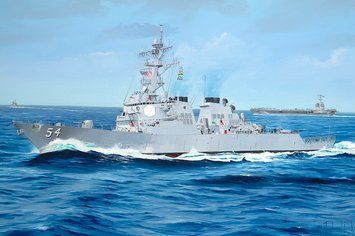 Сборная модель 1/200 ракетный эсминец типа "Берк" USS Curtis Wilbur DDG-54 I Love Kit 62007