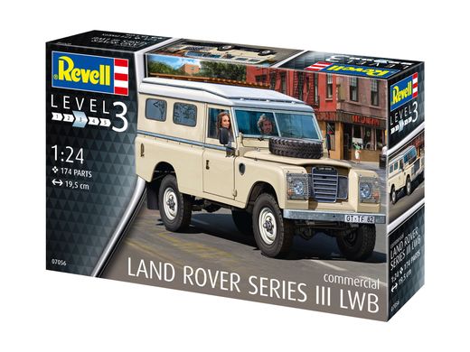 Збірна модель 1/24 автомобіль Land Rover Series III LWB Commercial Revell 07056