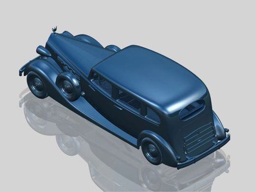 Збірна модель 1/35 Packard Twelve (модель 1936 р.) Автомобіль радянського керівництва часів Другої світової війни з пасажирами (5 фігур) ICM 35535