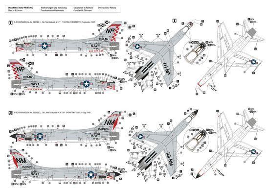 Сборная модель 1:72 самолет Vought F-8 E Crusader - "MiG Killers" Hobby 2000 72073