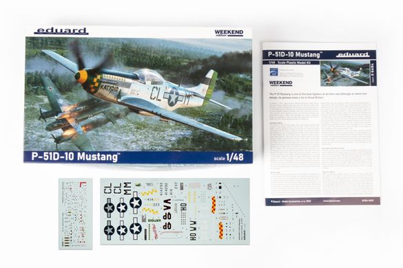 Сборная модель 1/48 самолет P-51D-10 Mustang Weekend Edition Eduard 84184