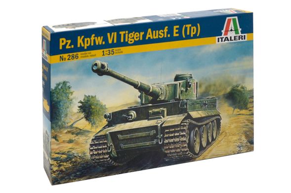 Сборная модель 1/35 танк Tiger I AUSF. E/H1 Italeri 0286