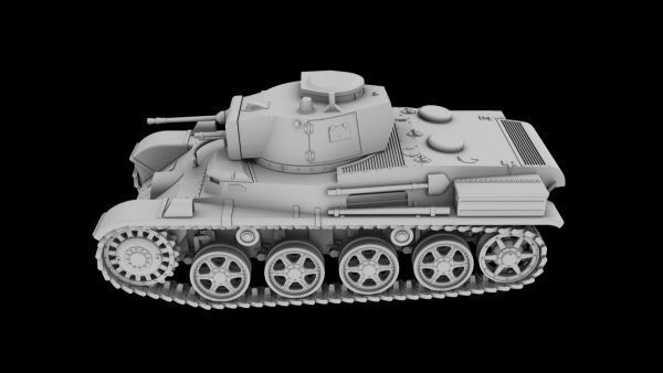 Assembly model 1:72 Toldi I Hungarian Light Tank IBG Models 72027