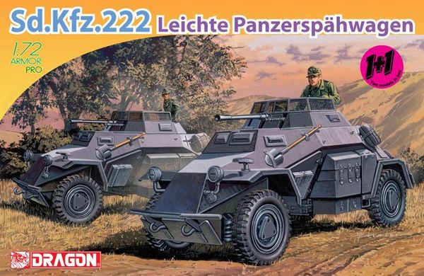 Збірна модель Sd.Kfz.222 Leichte Panzerspähwagen Dragon 7393