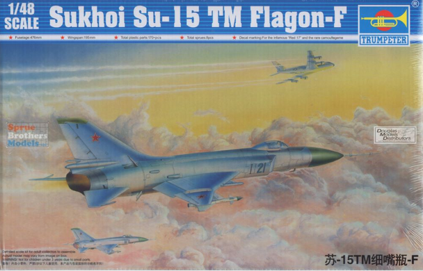 Prefab model aircraft 1/48 Sukhoi Su-15TM 'Flagon-F' Trumpeter 02811