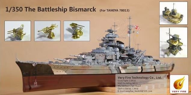 Збірна модель 1/350 німецький лінкор Бісмарк Bismarck+набір доповнень Tamiya 78001