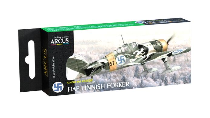 Набор акриловых красок FiAF Finnish Fokker Arcus A4007