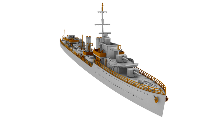 Збірна модель 1/700 HMS Ithuriel 1942 Британський есмінець I-класу IBG Models 70012
