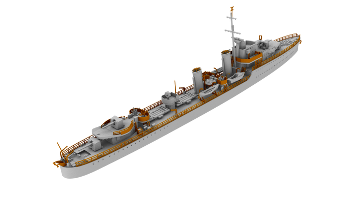 Сборная модель 1/700 HMS Ithuriel 1942 г. Британский эсминец I-класса IBG Models 70012
