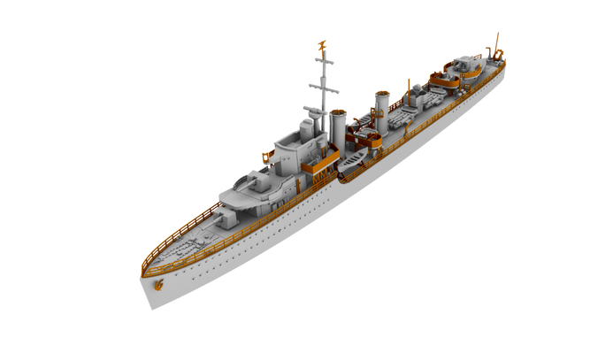 Збірна модель 1/700 HMS Ithuriel 1942 Британський есмінець I-класу IBG Models 70012