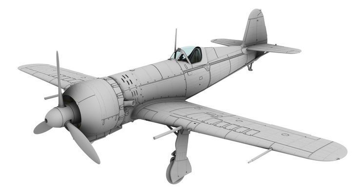 Prefab model 1:72 fighter IAR-81 C with Mauser cannons (Great Air Battles of 1944) IBG Models 725