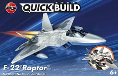 Збірна модель конструктор літак QUICKBUILD F22 Raptor Airfix J6005